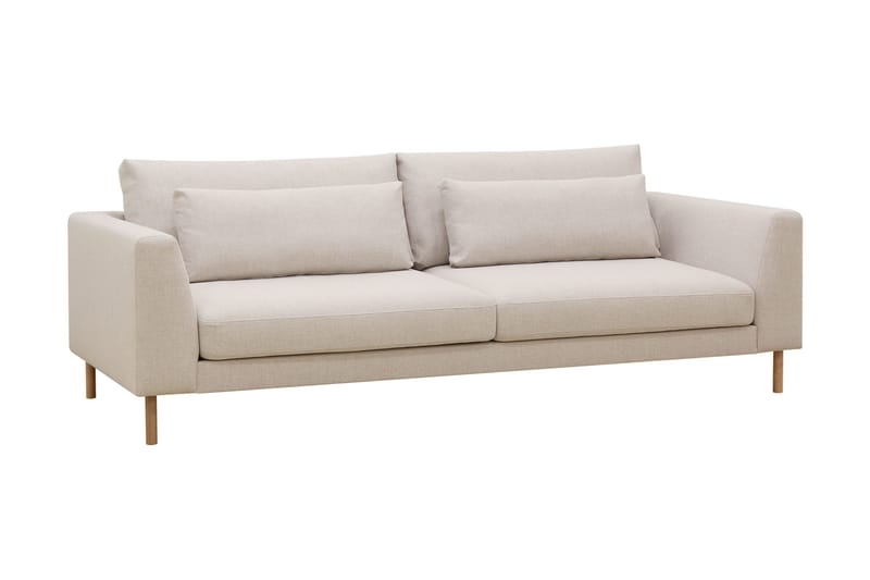 Florenz 3-seters Stoffsofa - Beige - Møbler - Sofaer - 3 seter sofa
