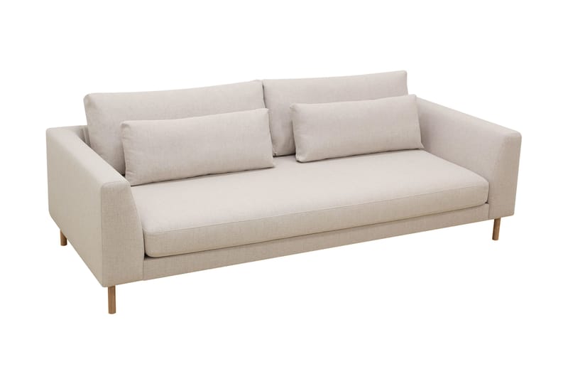 Florenz 3-seters Stoffsofa - Beige - Møbler - Sofaer - 3 seter sofa