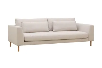 Florenz 3-seters Stoffsofa - Beige - Møbler - Sofaer - 3 seter sofa