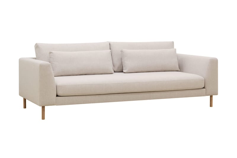 Florenz 3-seters Stoffsofa - Beige - Møbler - Sofaer - 3 seter sofa