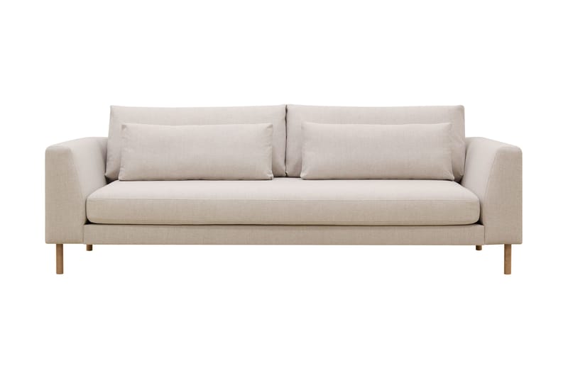 Florenz 3-seters Stoffsofa - Beige - Møbler - Sofaer - 3 seter sofa