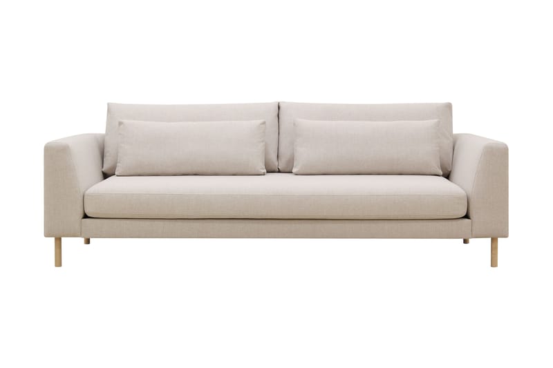 Florenz 3-seters Stoffsofa - Beige - Møbler - Sofaer - 3 seter sofa