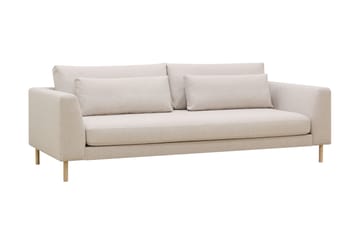 Florenz 3-seters Stoffsofa - Beige - Møbler - Sofaer - 3 seter sofa