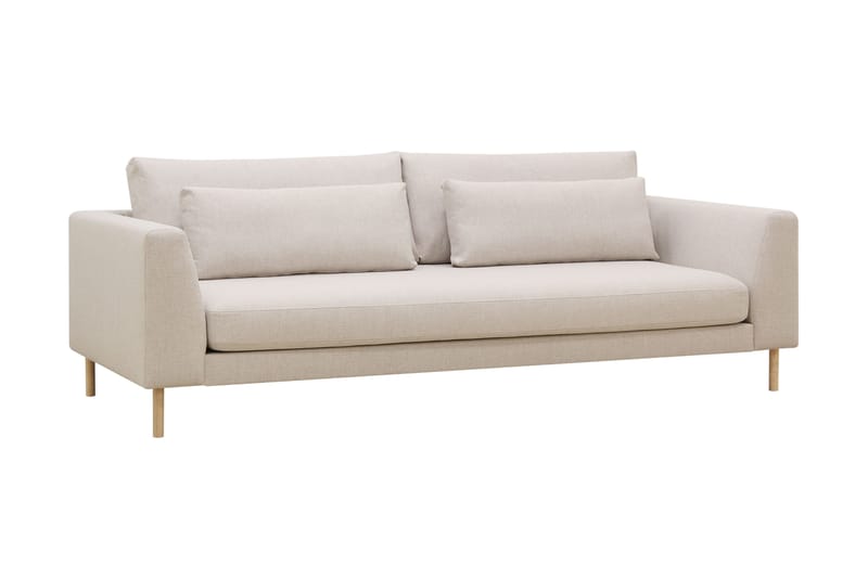 Florenz 3-seters Stoffsofa - Beige - Møbler - Sofaer - 3 seter sofa