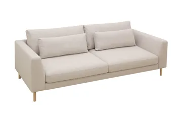 Florenz 3-seters Stoffsofa - Beige - Møbler - Sofaer - 3 seter sofa