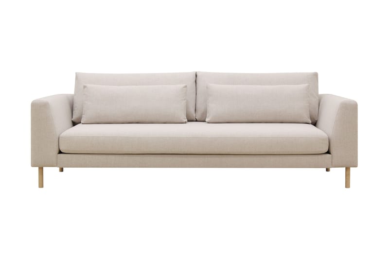 Florenz 3-seters Stoffsofa - Beige - Møbler - Sofaer - 3 seter sofa