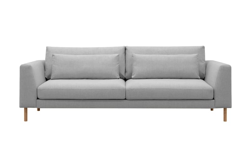 Florenz 3-seters Stoffsofa - Lys grå - Møbler - Sofaer - 3 seter sofa