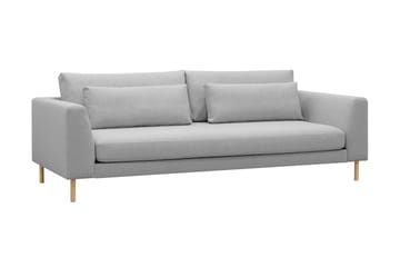 Florenz 3-seters Stoffsofa - Lys grå - Møbler - Sofaer - 3 seter sofa