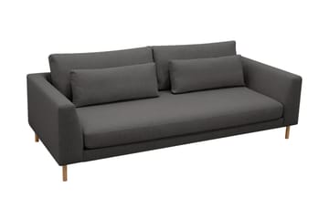 Florenz 3-seters Stoffsofa - Mørk grå - Møbler - Sofaer - 3 seter sofa