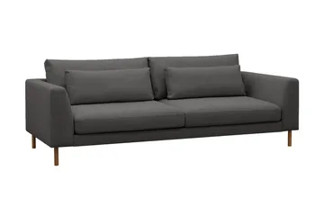 Florenz 3-seters Stoffsofa - Mørk grå - Møbler - Sofaer - 3 seter sofa