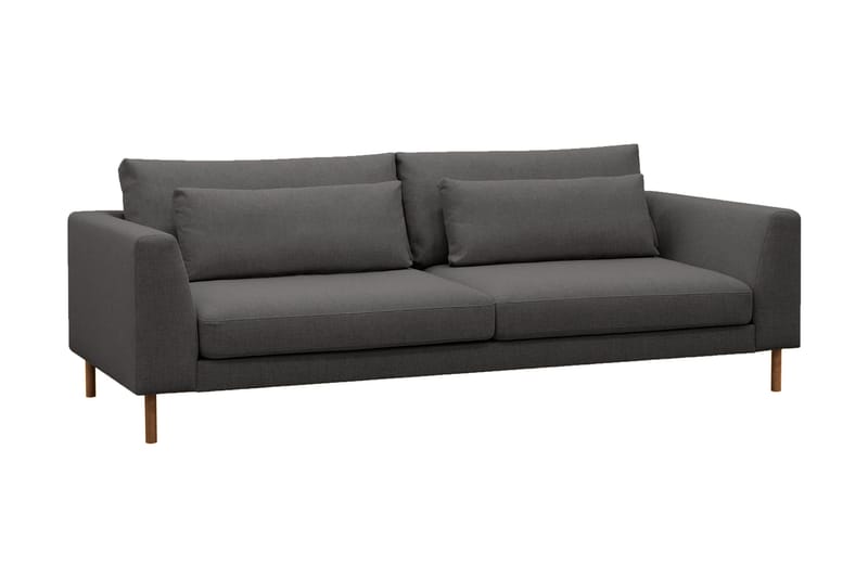 Florenz 3-seters Stoffsofa - Mørk grå - Møbler - Sofaer - 3 seter sofa
