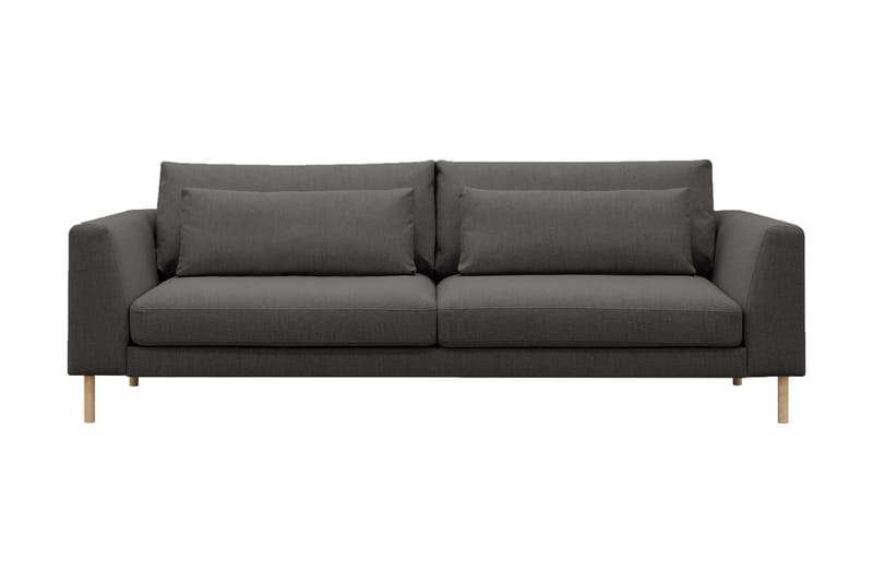 Florenz 3-seters Stoffsofa - Mørk grå - Møbler - Sofaer - 3 seter sofa