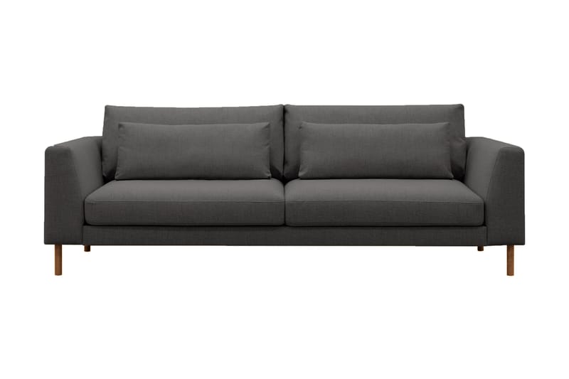 Florenz 3-seters Stoffsofa - Mørk grå - Møbler - Sofaer - 3 seter sofa