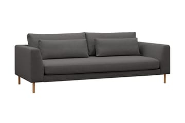 Florenz 3-seters Stoffsofa - Mørk grå - Møbler - Sofaer - 3 seter sofa