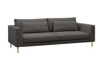 Florenz 3-seters Stoffsofa - Mørk grå - Møbler - Sofaer - 3 seter sofa