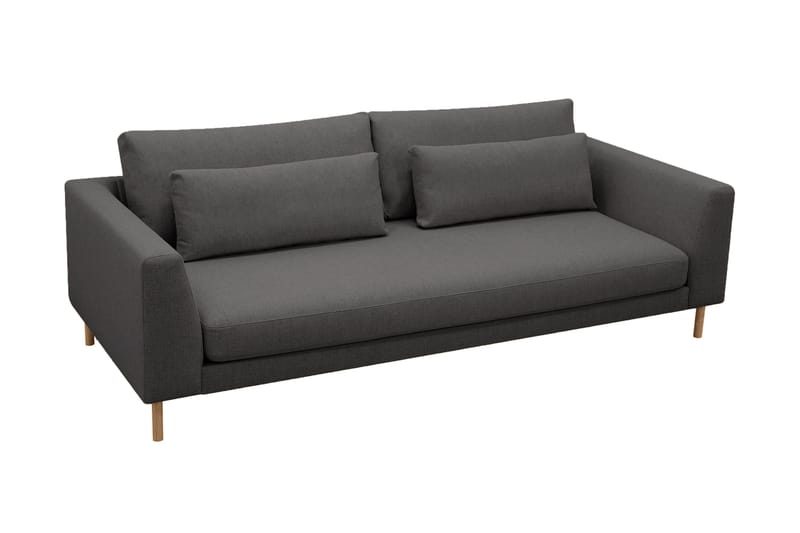 Florenz 3-seters Stoffsofa - Mørkegrå - Møbler - Sofaer - 3 seter sofa