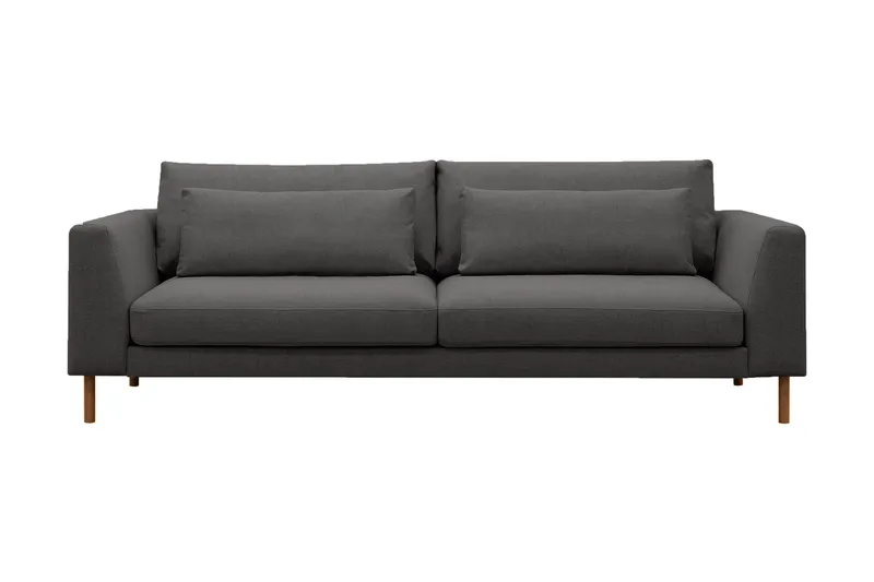 Florenz 3-seters Stoffsofa, Mørkegrå
