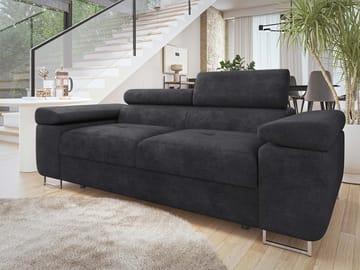 Gabina 2-seters sofa - svart - Møbler - Sofaer - 3 seter sofa
