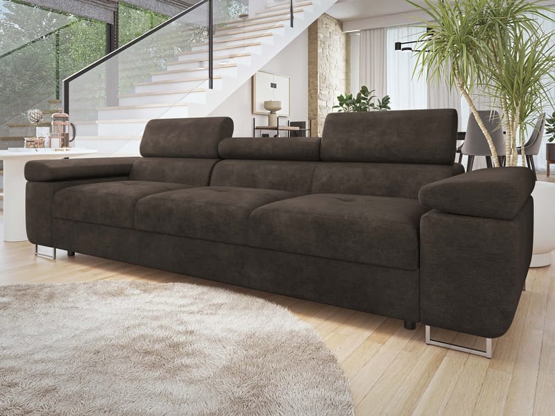 Gabina 3-seters sofa - brun - Møbler - Sofaer - 3 seter sofa