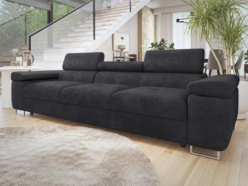 Gabina 3-seters sofa - svart - Møbler - Sofaer - 3 seter sofa