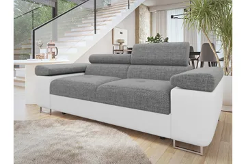 Gabina Sofa 2-seter - Hvit/Grå - Møbler - Sofaer - Skinnsofaer