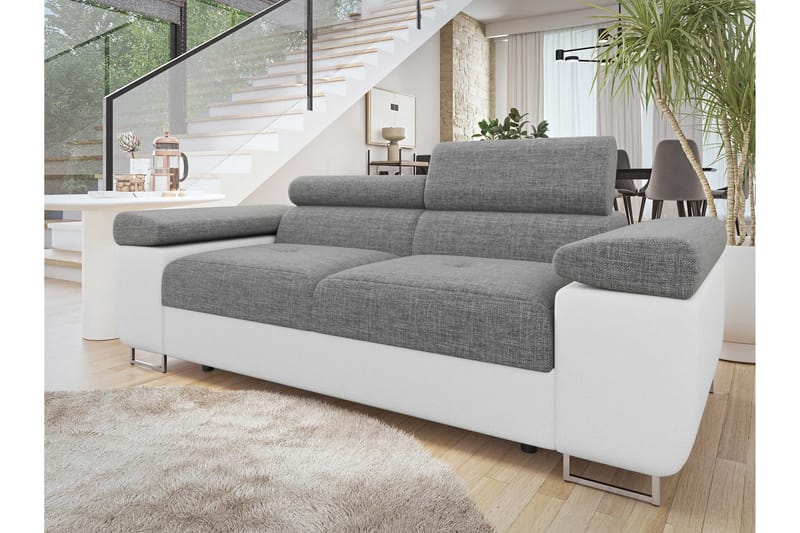 Gabina Sofa 2-seter - Hvit/Grå - Møbler - Sofaer - Skinnsofaer