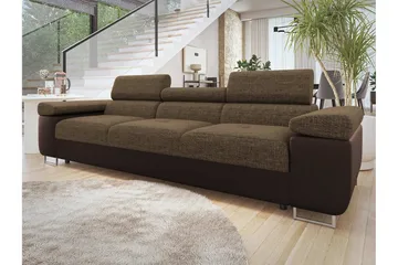 Gabina Sofa 3-seter - Brun - Møbler - Sofaer - Skinnsofaer