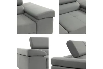 Gabina Sofa 3-seter - Svart/Grå - Møbler - Sofaer - Skinnsofaer