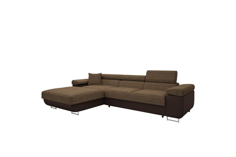 Gabina Sofa med Divan 3-seter - Brun - Møbler - Sofaer - Skinnsofaer