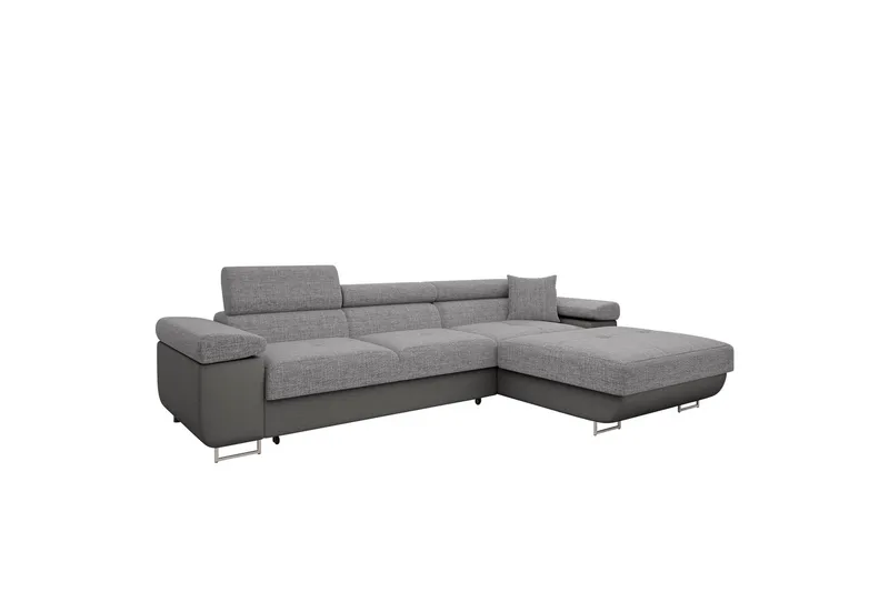 Gabina Sofa med Divan 3-seter - Grå - Møbler - Sofaer - Skinnsofaer
