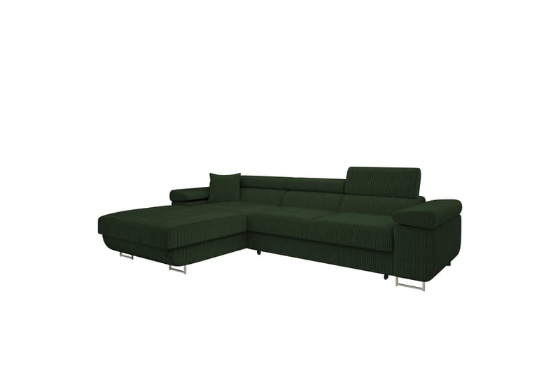 Gabina Sofa med Divan 3-seter, Grønn
