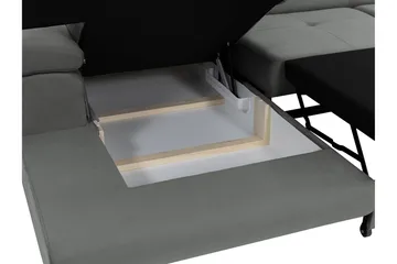 Gabina Sofa med Divan 3-seter - Gul - Møbler - Sofaer - Fløyelssofaer