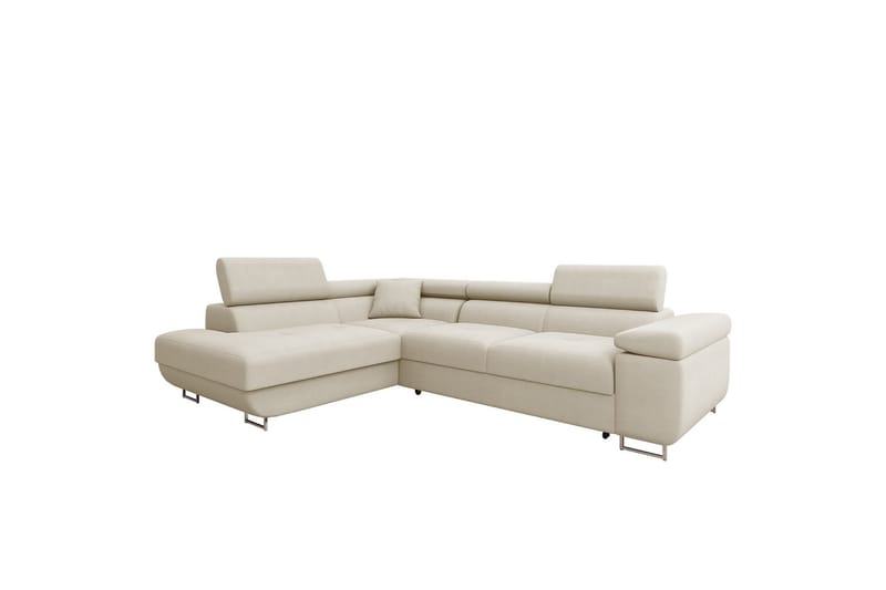 Gabina Sofa med Sjeselong 3-seter, Beige