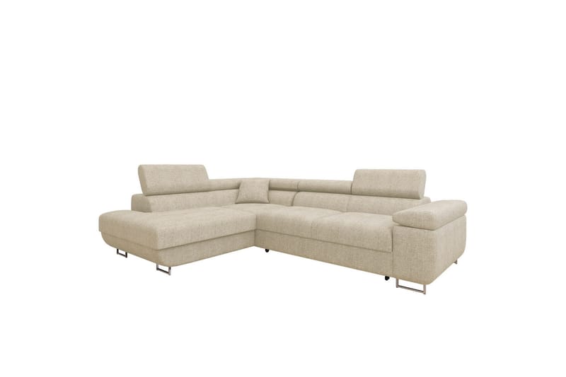 Gabina Sofa med Sjeselong 3-seter, Beige