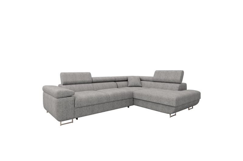 Gabina Sofa med Sjeselong 3-seter, Grå