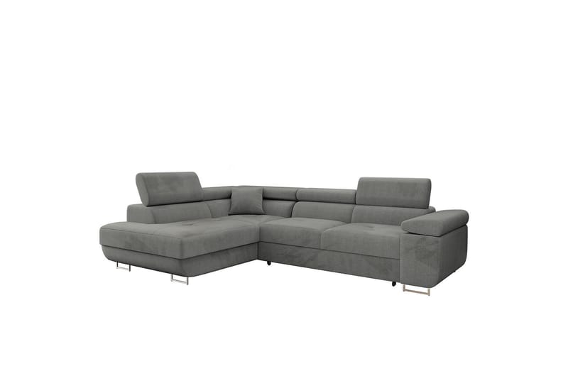 Gabina Sofa med Sjeselong 3-seter, Grå