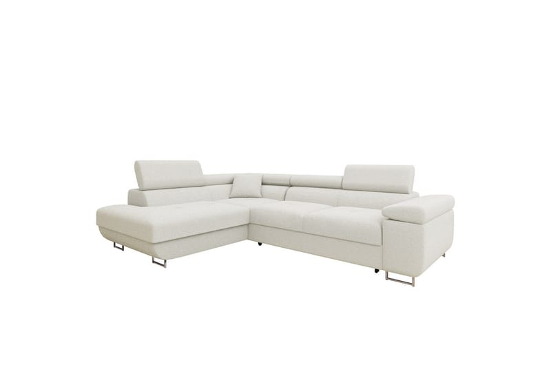 Gabina Sofa med Sjeselong 3-seter, Hvit