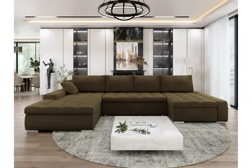 Gamal Sofa Dobbeldivan 4-seter - Brun - Møbler - Sofaer - Fløyelssofaer