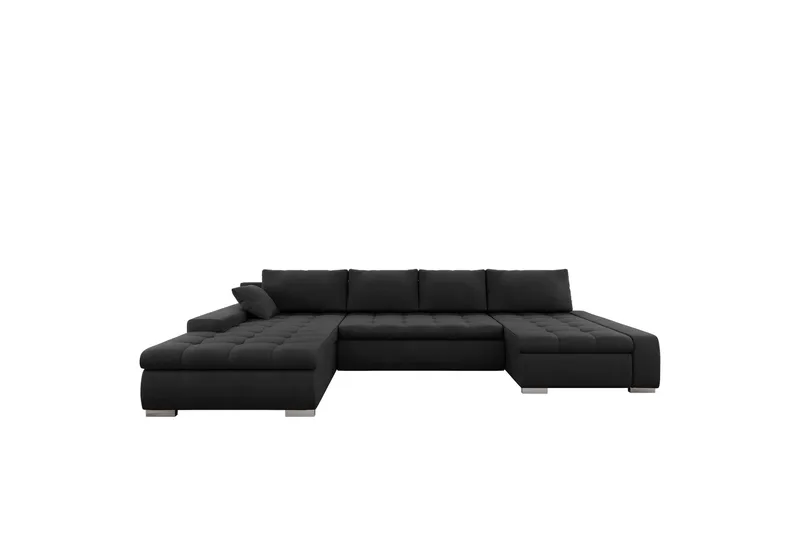 Gamal Sofa Dobbeldivan 4-seter, Svart