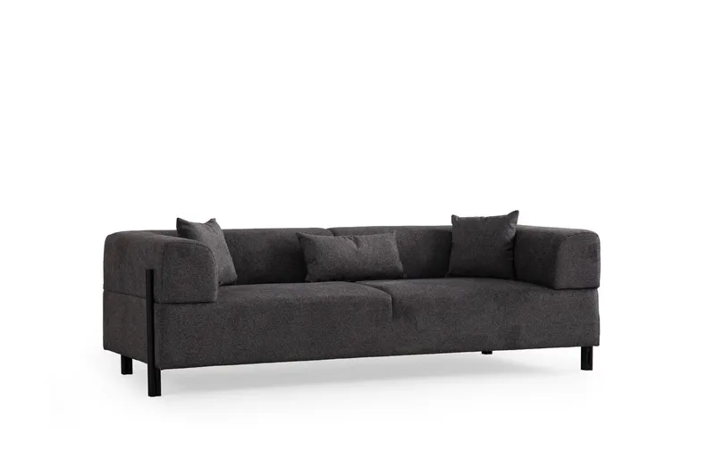 Gio 3-seters Sofa, Antrasitt