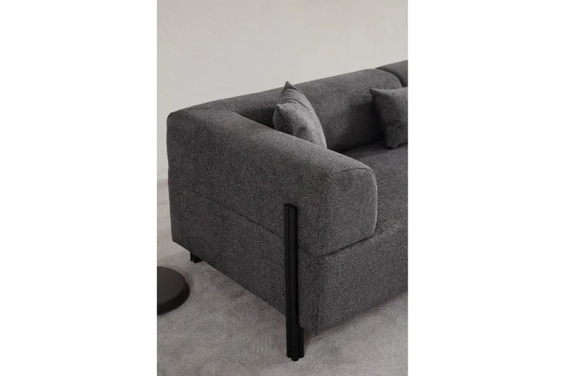 Gio 3-seters Sofa - Antrasitt - Møbler - Sofaer - 3 seter sofa