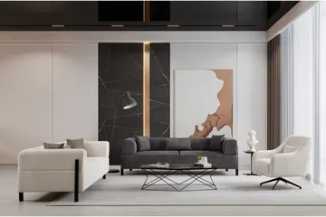 Gio 3-seters Sofa - Antrasitt - Møbler - Sofaer - 3 seter sofa