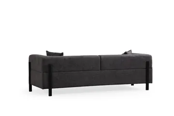 Gio 3-seters Sofa - Antrasitt - Møbler - Sofaer - 3 seter sofa