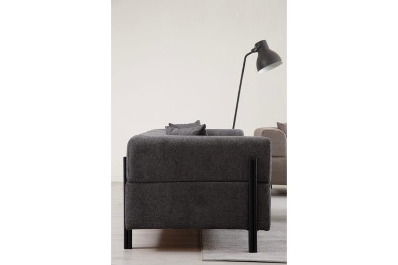 Gio 3-seters Sofa - Antrasitt - Møbler - Sofaer - 3 seter sofa
