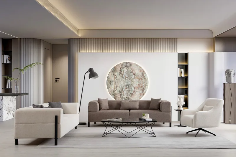 Gio 3-seters Sofa - Brun - Møbler - Sofaer - 3 seter sofa