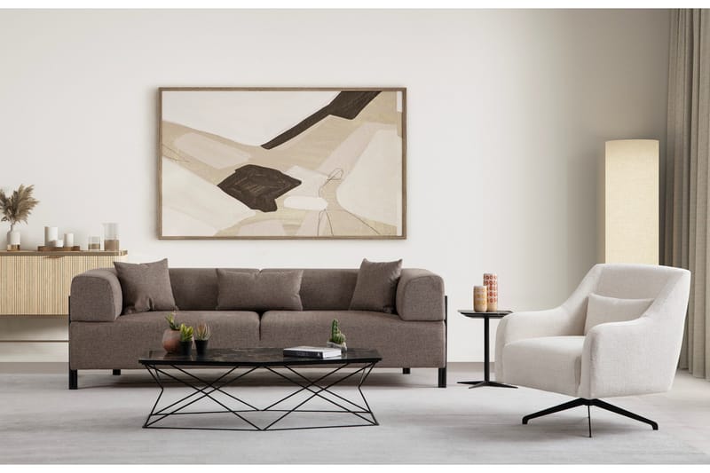 Gio 3-seters Sofa - Brun - Møbler - Sofaer - 3 seter sofa