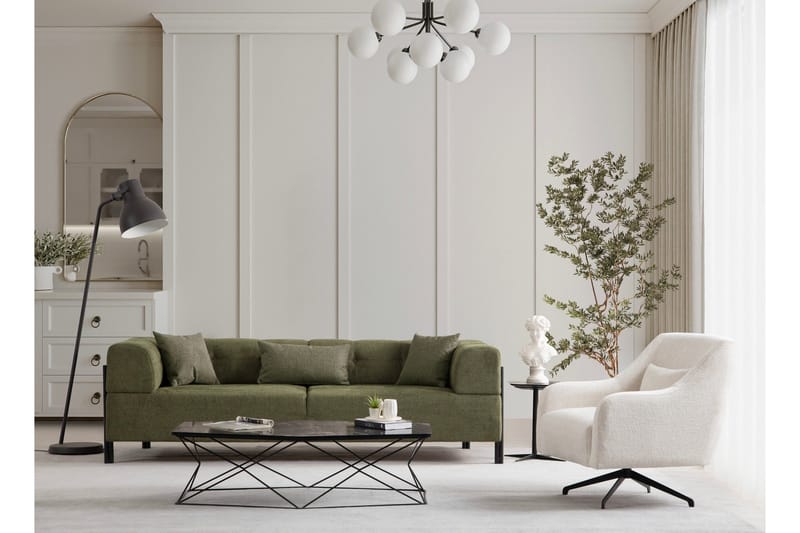 Gio 3-seters Sofa - Grønn - Møbler - Sofaer - 3 seter sofa