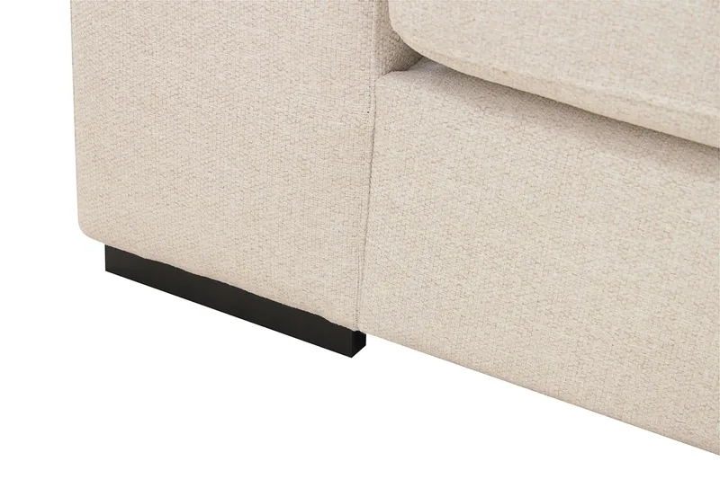 Grande 5-seters Sofa med Sjeselong Høyre - Beige Stoff - Møbler - Sofaer - Sofaer med sjeselong