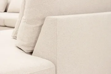 Grande 5-seters Sofa med Sjeselong Høyre - Beige Stoff - Møbler - Sofaer - Sofaer med sjeselong