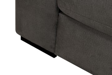 Grande 5-seters Sofa med Sjeselong Høyre - Mørkegrå Fløyel - Møbler - Sofaer - Fløyelssofaer